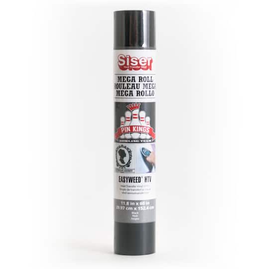 8 Pack: Siser® EasyWeed® Heat Transfer Vinyl Mega Roll, Black